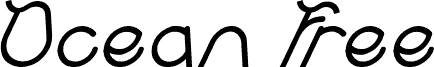 Preview of the Ocean Free Italic font