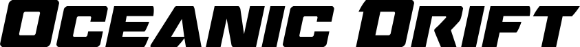 Ukážka písma Oceanic Drift Semi-Italic