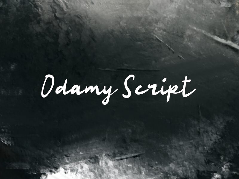 Odamy Script 字体