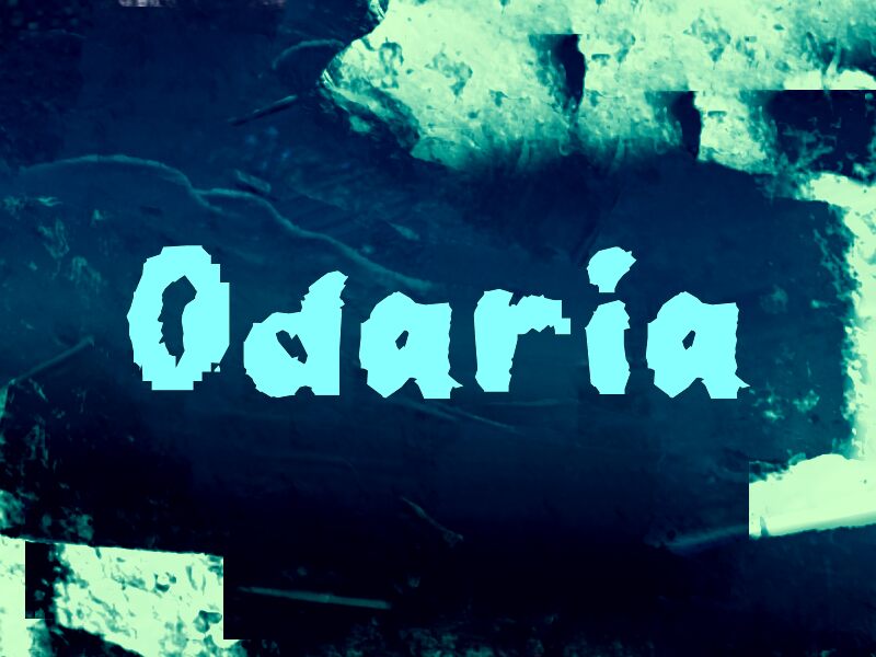 Odaria font presentation and specimen