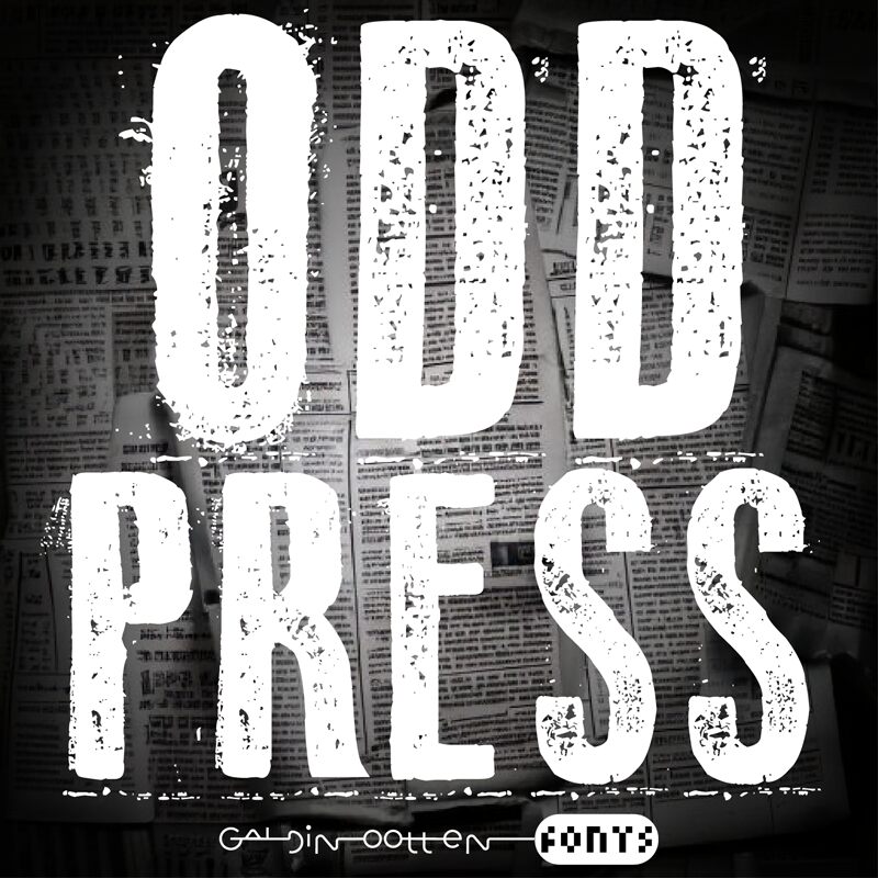 Odd Press Schriftart