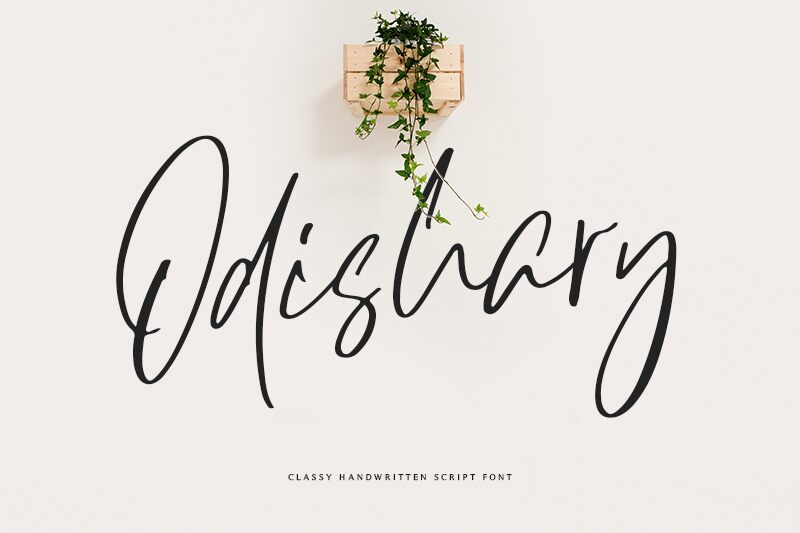 Odishary Schriftart