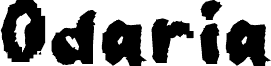 Preview of the Odaria font