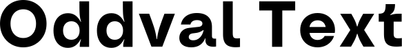 Oddval Text SemiBold