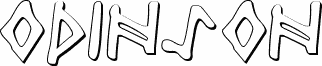 Preview of the Odinson Outline font