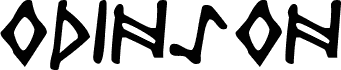 Preview of the Odinson font
