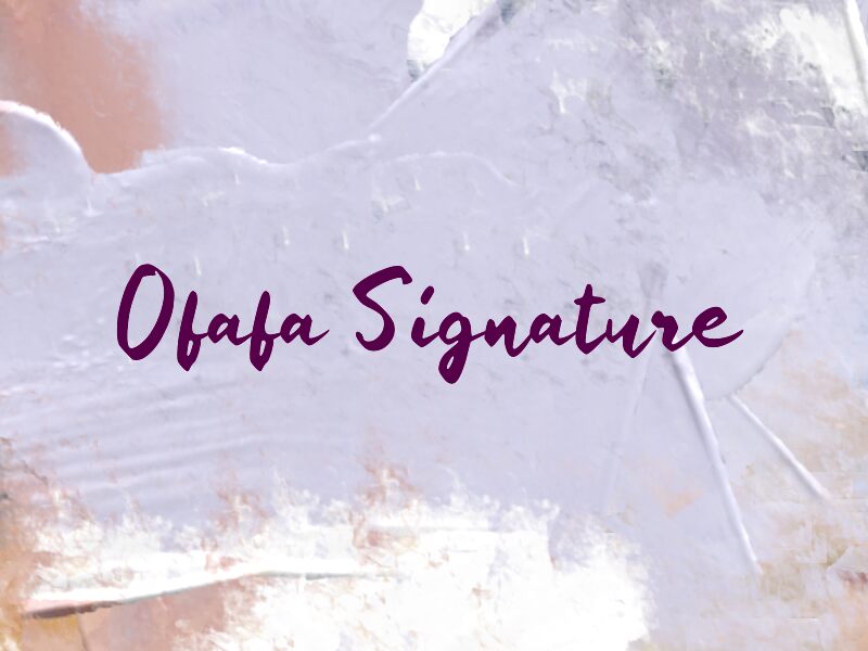 Ofafa Signature 字体