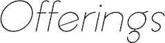 Offerings Italic
