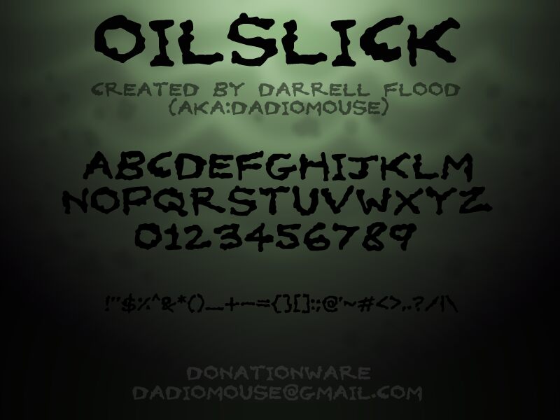 Oilslick フォント