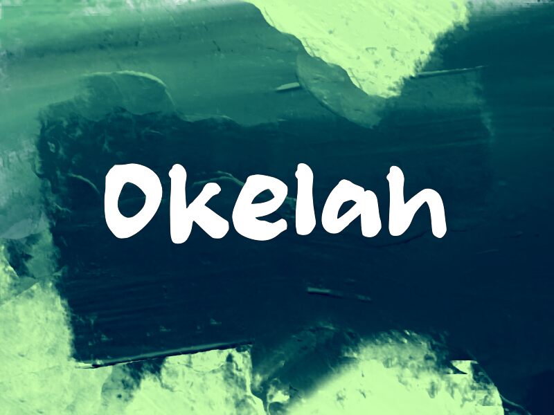 Okelah font presentation and specimen