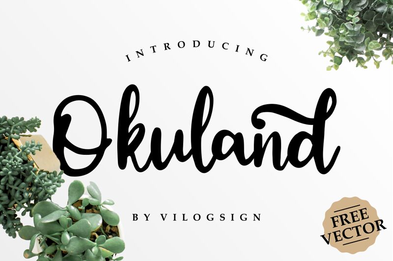 Okuland Schriftart