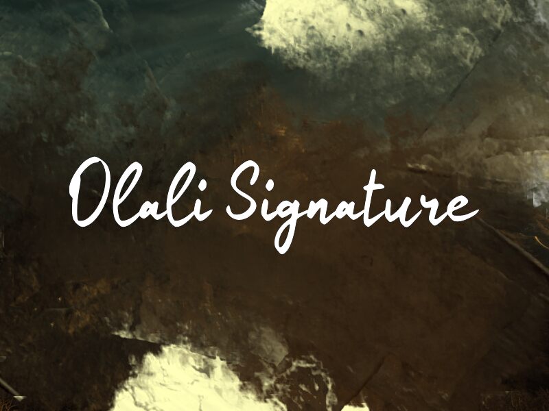Olalia Signature 字体