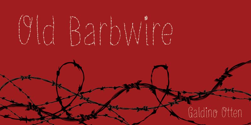 Old Barbwire Schriftart