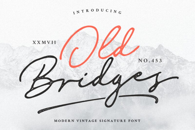 Old Bridges Schriftart