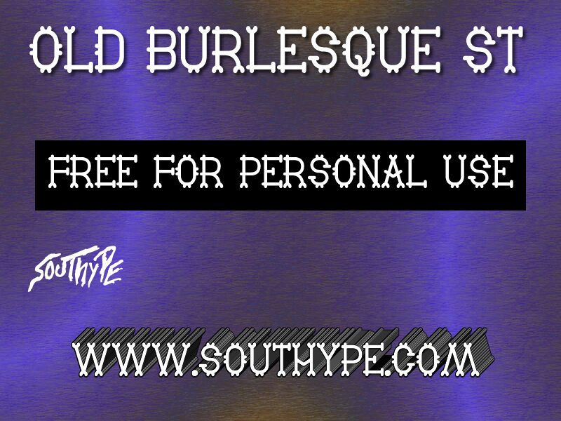 Old Burlesque St font | Fonts2u.com