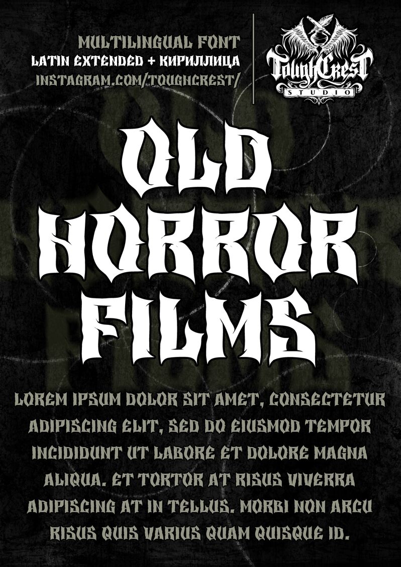 Old Horror Films Font Fonts2u