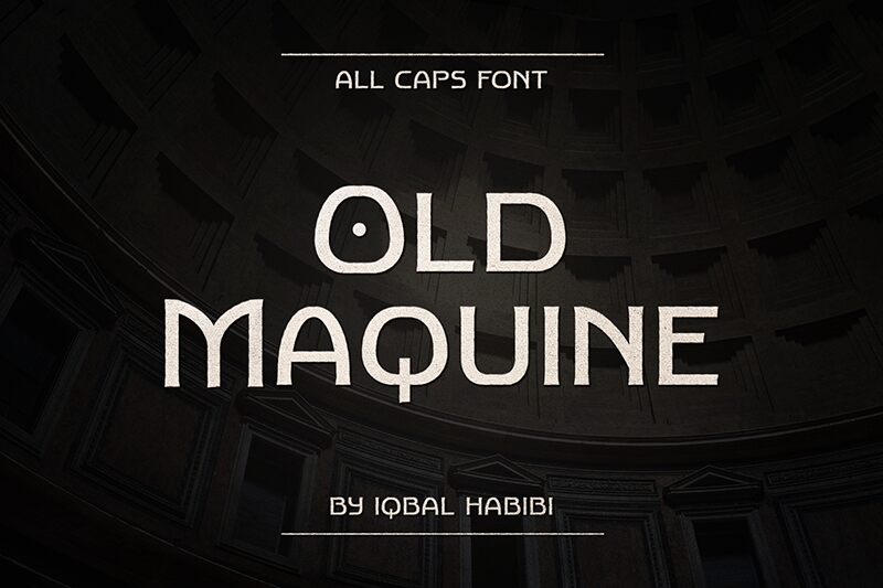 Old Maquine Schriftart