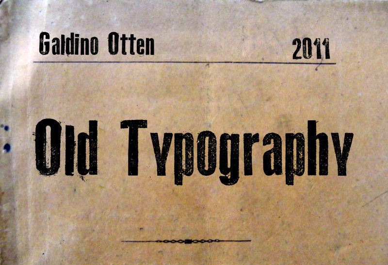 Old Typography Schriftart