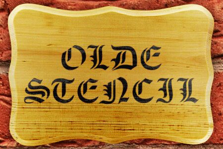 Olde Stencil Schriftart