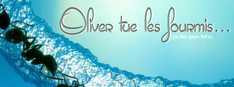 Oliver tue les fourmis Schriftart