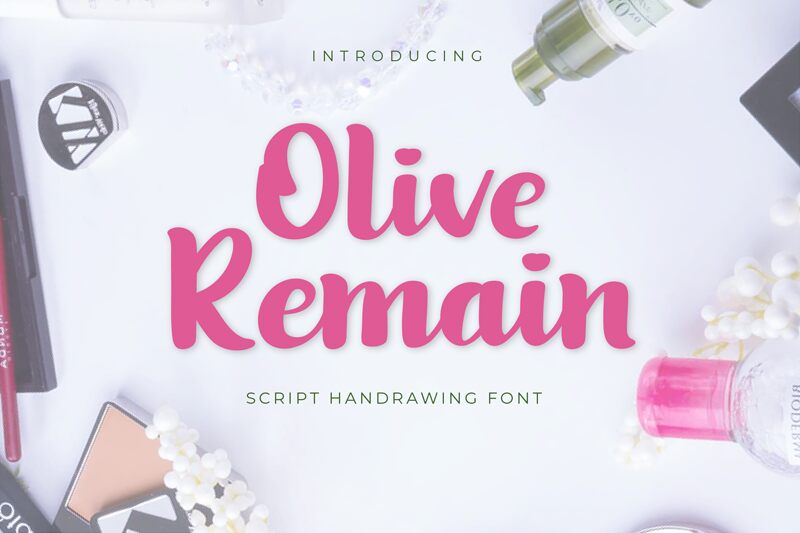 Olive Remaine Schriftart