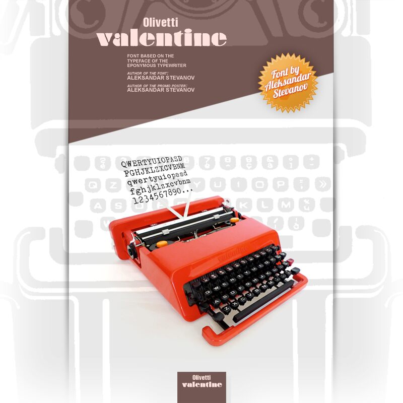 Olivetti Valentine font