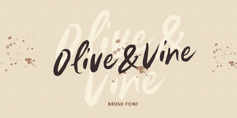 Olive Vine Schriftart