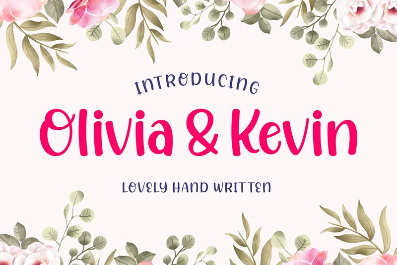 Olivia & Kevin Schriftart