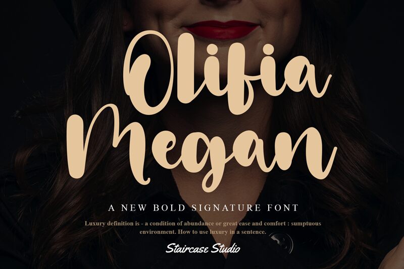 Olivia Megan font | Fonts2u.com