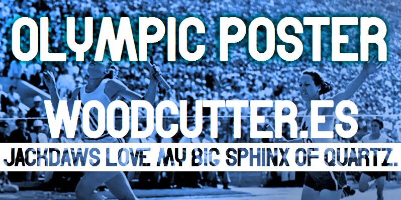 Olympic Poster Czcionka