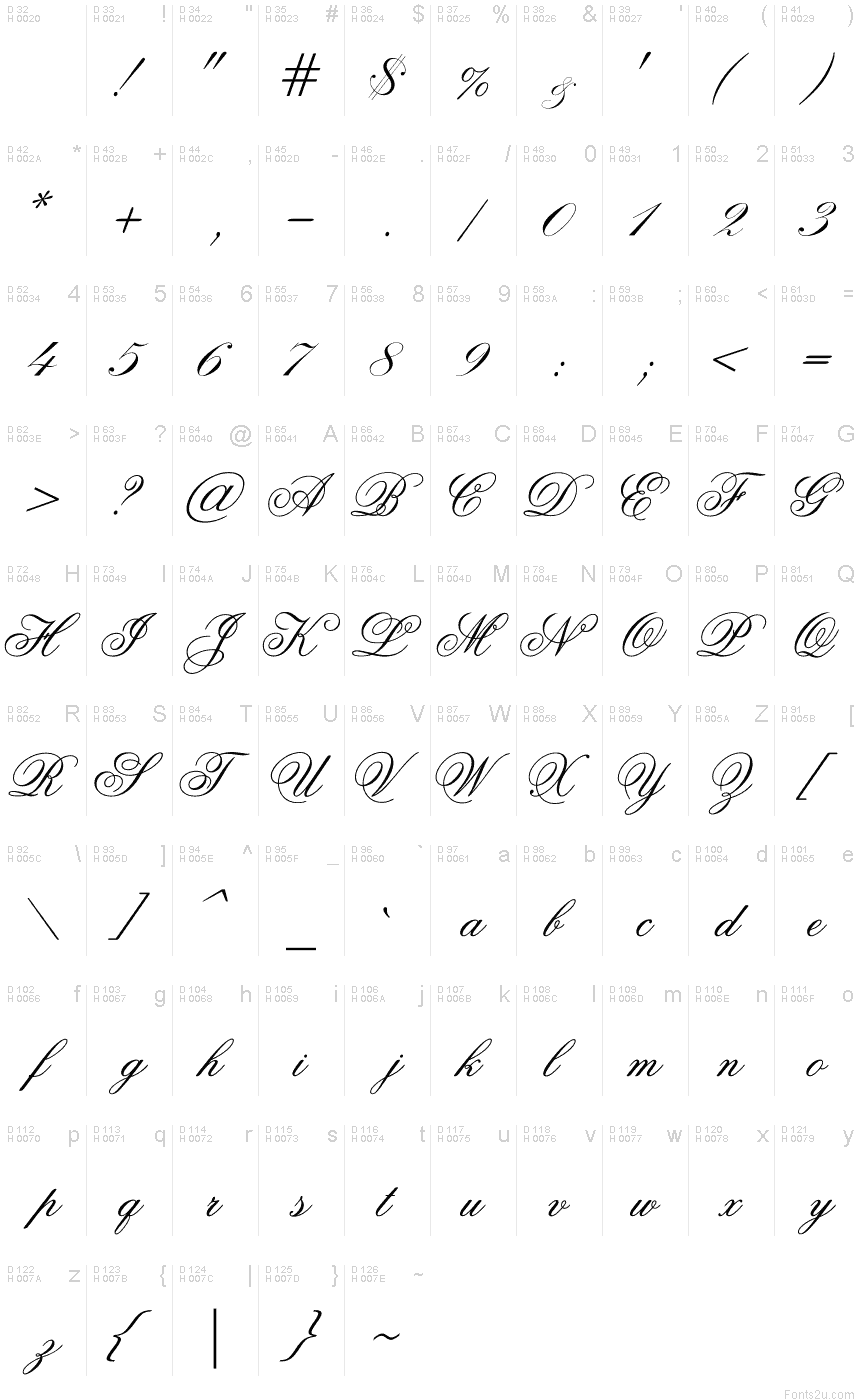 Old script. Шрифт old lowercase.