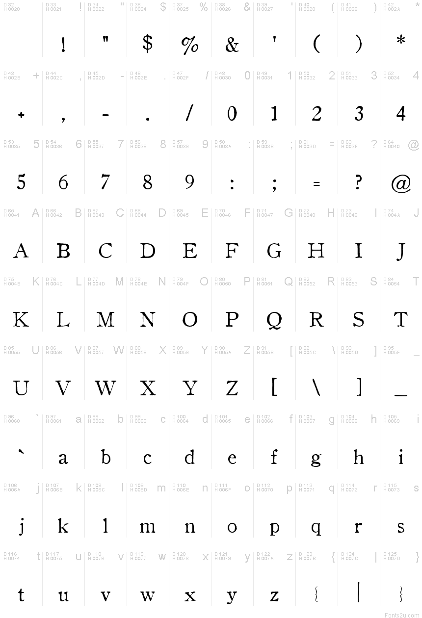 OldStyle Font