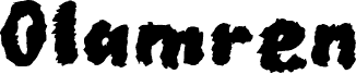 Preview of the Olamren font