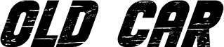 Preview of the Old Car Bold Italic font