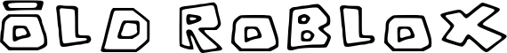 Aperçu de la police Old Roblox Font Regular