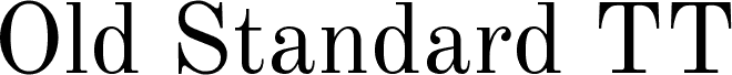 Old Standard TT Regular