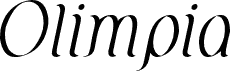 Preview of the Olimpia Italic font