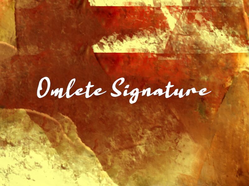 Omlete Signature 字体