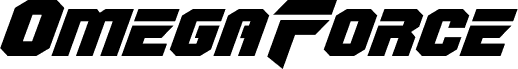 Preview of the OmegaForce Expanded Italic font