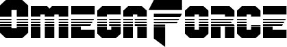 Preview of the OmegaForce Halftone Regular font