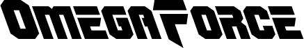 Preview of the OmegaForce Leftalic font