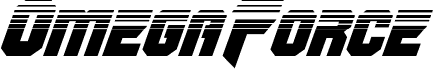 Preview of the OmegaForce Twotone Italic font
