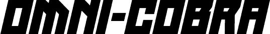 Omni-cobra Expanded Italic fuente
