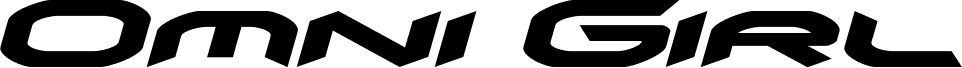 Anteprima del carattere Omni Girl Expanded Italic