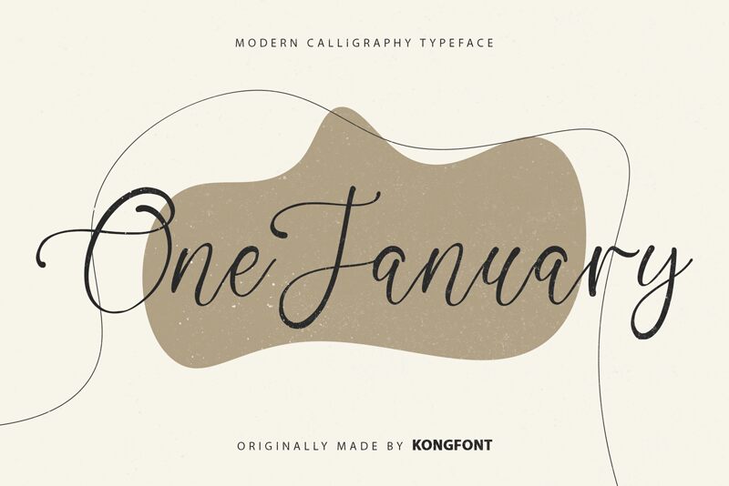 One January Schriftart