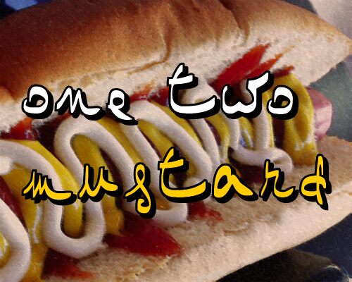 One Two Mustard Schriftart