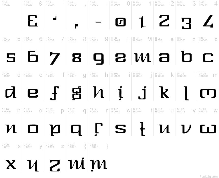 One-Eighty Regular font | Fonts2u.com