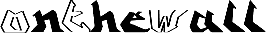 Preview of the On The Wall font