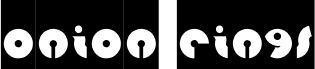 Preview of the onion rings-Inverse font