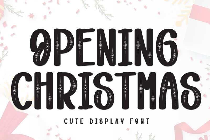 Opening Christmas Carattere